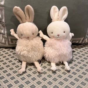 Bunnies by the Bay Mini Bunny Set in Cream and Light Pink